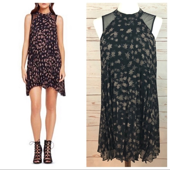 NWT BCBG Generation Sleeveless Galaxy Star Trapeze Swing Dress - Picture 1 of 10